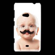 Coque Nokia Lumia 625 Bébé avec moustache