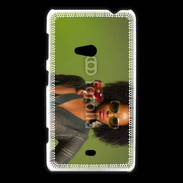 Coque Nokia Lumia 625 Femme metisse noire 3