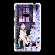 Coque Nokia Lumia 625 Sapin de Noël et petite fille