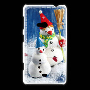 Coque Nokia Lumia 625 Bonhommes de neige