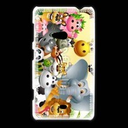 Coque Nokia Lumia 625 Cartoon animaux fun