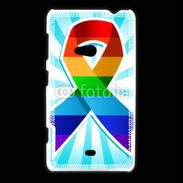 Coque Nokia Lumia 625 Rainbow Pride Ribbon