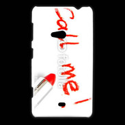 Coque Nokia Lumia 625 Call me en rouge à lèvres