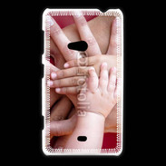 Coque Nokia Lumia 625 Famille main dans la main