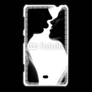 Coque Nokia Lumia 625 Couple d'amoureux en noir et blanc