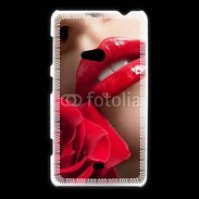 Coque Nokia Lumia 625 Bouche et rose glamour