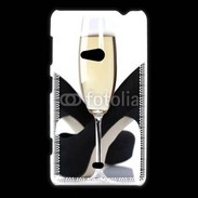Coque Nokia Lumia 625 coupe de champagne talons aiguilles 