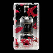Coque Nokia Lumia 625 Bouteille alcool pétales de rose glamour
