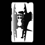 Coque Nokia Lumia 625 Silhouette avion de chasse