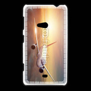 Coque Nokia Lumia 625 Avion de ligne au coucher de soleil