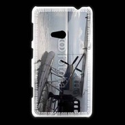 Coque Nokia Lumia 625 Hydravion noir et blanc
