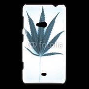 Coque Nokia Lumia 625 Marijuana en bleu et blanc