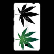 Coque Nokia Lumia 625 Double feuilles de cannabis