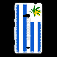 Coque Nokia Lumia 625 Drapeau Uruguay cannabis 2