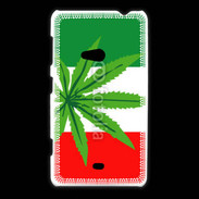 Coque Nokia Lumia 625 Drapeau italien cannabis