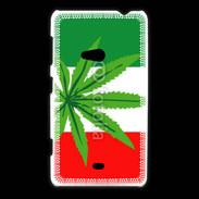 Coque Nokia Lumia 625 Drapeau italien cannabis