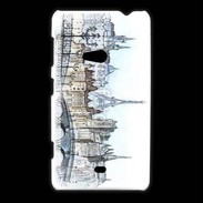 Coque Nokia Lumia 625 Vintage Paris en dessin 2