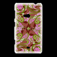 Coque Nokia Lumia 625 Ensemble floral Vert et rose