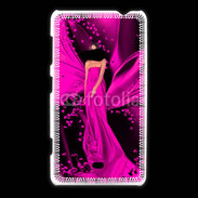 Coque Nokia Lumia 625 Mode robe longue fushia