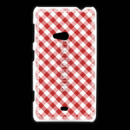 Coque Nokia Lumia 625 Vichy rouge et blanc 2