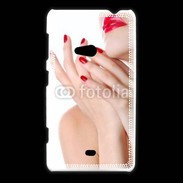 Coque Nokia Lumia 625 Sexy et glamour bouche rouge à lèvre et vernis à ongles rouges