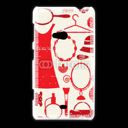 Coque Nokia Lumia 625 Fond fashion rouge