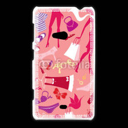 Coque Nokia Lumia 625 Fond fashion rose 5
