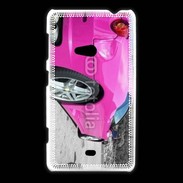 Coque Nokia Lumia 625 Voiture de sport rose italienne