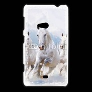 Coque Nokia Lumia 625 Chevaux blancs