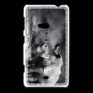 Coque Nokia Lumia 625 Rhinocéros noir et blanc