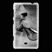 Coque Nokia Lumia 625 Elephant d'Afrique en noir et blanc