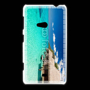 Coque Nokia Lumia 625 Bungalow sur mer tropicale