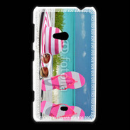 Coque Nokia Lumia 625 La vie en rose à la plage