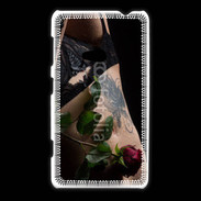 Coque Nokia Lumia 625 Lingerie et rose rouge