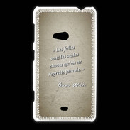 Coque Nokia Lumia 625 Les Folies Sepia Citation Oscar Wilde
