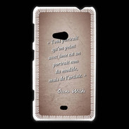 Coque Nokia Lumia 625 Portrait Ame Rouge Citation Oscar Wilde