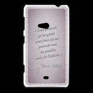 Coque Nokia Lumia 625 Portrait Ame Rose Citation Oscar Wilde