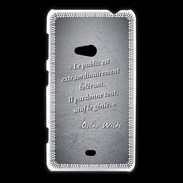 Coque Nokia Lumia 625 Public génie Noir Citation Oscar Wilde