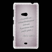 Coque Nokia Lumia 625 Public génie Rose Citation Oscar Wilde