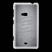 Coque Nokia Lumia 625 Survie valeur Noir Citation Oscar Wilde