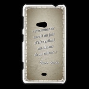 Coque Nokia Lumia 625 Survie valeur Sepia Citation Oscar Wilde