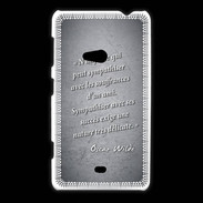 Coque Nokia Lumia 625 Sympathiser Noir Citation Oscar Wilde