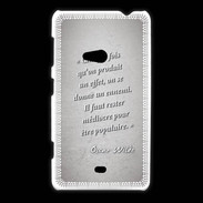 Coque Nokia Lumia 625 Chaque fois Gris Citation Oscar Wilde