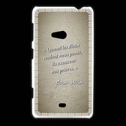 Coque Nokia Lumia 625 Dieux prières Sepia Citation Oscar Wilde