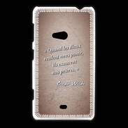 Coque Nokia Lumia 625 Dieux prières Rouge Citation Oscar Wilde