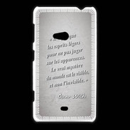 Coque Nokia Lumia 625 Esprits légers Gris Citation Oscar Wilde