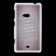 Coque Nokia Lumia 625 Esprits légers Violet Citation Oscar Wilde