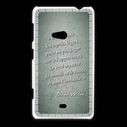 Coque Nokia Lumia 625 Esprits légers Vert Citation Oscar Wilde