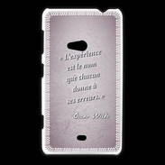 Coque Nokia Lumia 625 Expérience Rose Citation Oscar Wilde