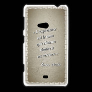 Coque Nokia Lumia 625 Expérience Sepia Citation Oscar Wilde
